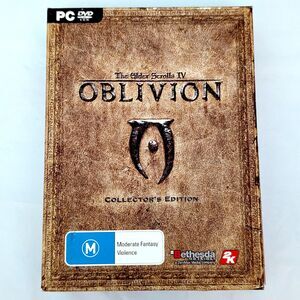 Elder Scrolls IV Oblivion Collector's Edition PC PAL 2006 Video Game Vintage